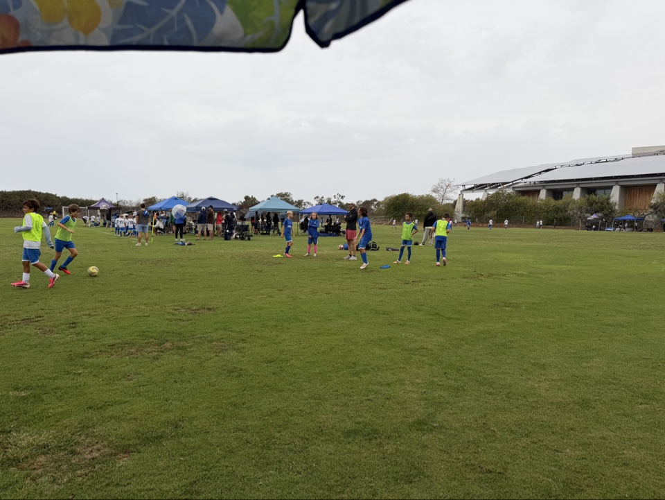 Allen Field youth game in the rain