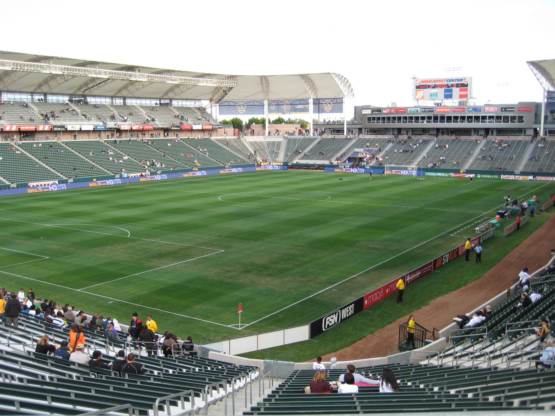 The pitch at Dignity Health Sports Park